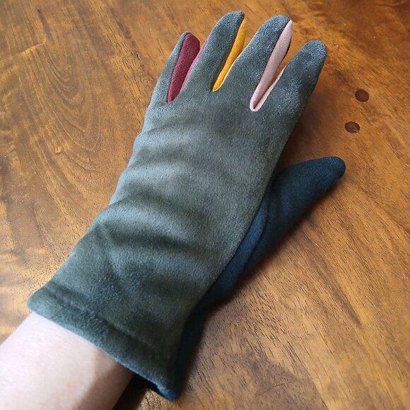 TouchScreen Women's Gloves with Multi Color Fingers - MEDIUM/LARGE (NWOT) - Picture 5 of 11